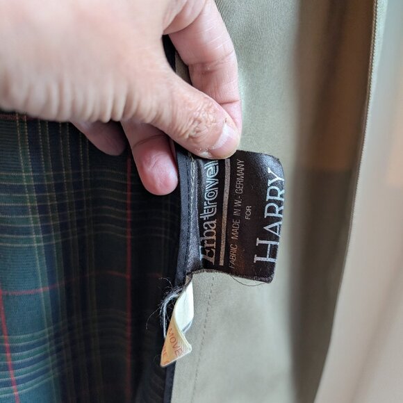 Vintage Harry Rosen Sedgwick Classic Mens Trench Coat – Size 44 Large / XL - Picture 10 of 11